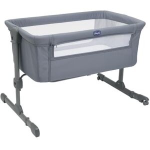 Chicco Next2Me Essential Lit Bébé Cododo Stone Berceau avec Matelas, Côté Repliable, Hauteur Réglable, Fenêtre en Filet, Roues et Sac de Voyage 0-6 Mois, 9 kg - Publicité