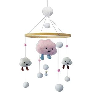 LICHENGTAI Bébé Carillons Éoliens, Perles de Bois Cloche de Lit Mobile pour Bébé avec Étoiles Nuages, Jouets Mobile Bébé Mobile Lit Bébé Mobile en Bois pour Bébé Décor de Berceau Garçon Fille - Publicité