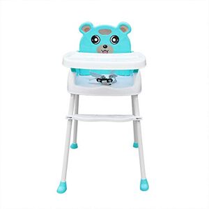 Futchoy Chaise haute pour bébé et enfant, Multifonctions Chaise de Repas Évolutive 4-en-1 Avec Roulettes, Pliable (Vert) - Publicité