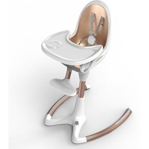 Hot Mom Chaise haute pour bébé avec hauteur et angle d'assise réglables, chaise de repas avec repose-pieds, adaptée aux tout-petits, enfants ou adultes, plateau amovible, style 2024 H9 Blanc - Publicité