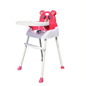 hinnhonay Chaise haute 4 en 1 pour bébé Chaise de salle à manger pour bébé Siège haut réglable en hauteur Chaise de salle à manger pliable avec table Capacité de poids : 35 kg Rose - Publicité