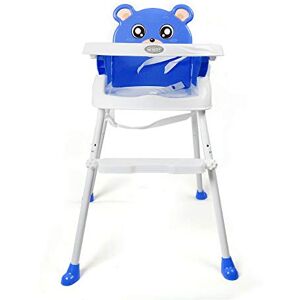 Kaibrite Baby Chaise haute pliable pour bébé avec plateau Hauteur réglable (Bleu) - Publicité