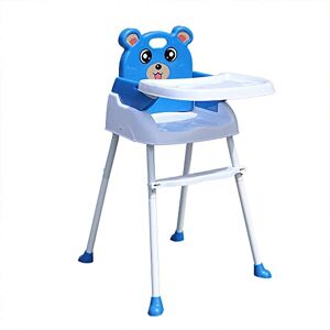 DGJMuu Chaise haute réglable 4 en 1 pour bébé Table haute pour nourrisson Chaise haute avec plateau (bleu) - Publicité