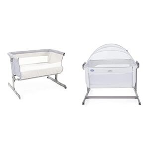 Lit Bébé Berceau Cododo pour Bébé 0-36 Mois, Hauteur Réglable Lit Cododo  avec Matelas Amovible