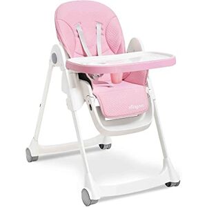 Interbaby Chaise haute en aluminium COMFORT EAT rose, pour bébé - Publicité