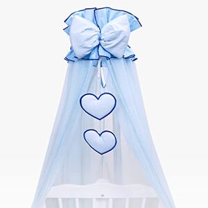 Baby Comfort Filet Moustiquaire baldaquin drapé pour berceau, couffin – Cœur Bleu - Publicité