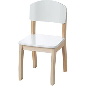 roba Chaise pour enfant, avec dossier, bois laqué blanc, 61,5 x 33 x 33,5 cm, hauteur d'assise 31.5 cm 50778WE - Publicité