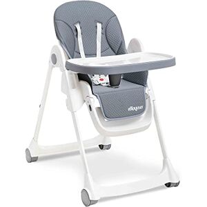 Interbaby Chaise haute en aluminium COMFORT EAT gris, pour bébé - Publicité