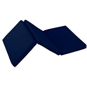 MICAMAMELLAMA Matelas en Mousse 60x120 grosseur 6cm, pour Berceau de Voyage Pliable en 3 Parties, Housse 3D Anti Étouffement, Inclus Le Sac de Transport. (Bleu Marine) - Publicité