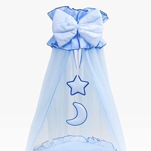 Baby Comfort Ciel de Lit pour Berceau 320x135 cm Lune Bleu - Publicité