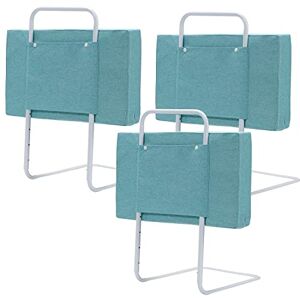 Izrielar Lot de 3 barrières de lit pour enfant 50 x 28 cm Réglable en hauteur 5 trous Protection anti-chute Pliable Facile à monter Vert - Publicité