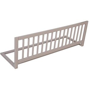 Safetots Barrière de Lit en Bois, Gris, 38cm de Hauteur x 110cm de Largeur, Barrière de Lit pour Bébé pour la Sécurité, Rail de Lit Enfant Sécurisé, Pré-Assemblé, Installation Facile - Publicité