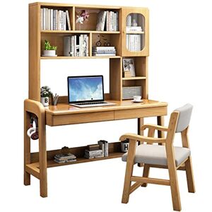 VIPAVA Bureaux Desk, Bookshelf, Integrated Desk, Student Home Study Desk, Bedroom Writing Desk, Adult Computer Desk - Publicité