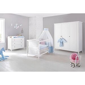 PINOLINO 101673BG Chambre Smilla Pin Massif Blanc Taille XL - Publicité