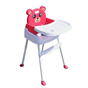 Fetcoi Chaise haute 4 en 1 pour enfants, chaise haute, escalier pour bébé, siège de table, réglable, pliable (rose) - Publicité