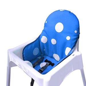 ZARPMA Housses de Siège Compatible Coussin pour Ikea Antilop Chaise Haute pour Bébé en Ne Comprend pas La Chaise Haute et La Ceinture(bleu océan) - Publicité