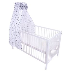 Amilian Lit bébé ciel pour chambre d'enfant Ciel pour lit de bébé, ciel de lit, lit bébé pour chambre de bébé, berceau, berceau de bébé, chambre d'enfant, rideau de lit, ciel en tissu - Publicité