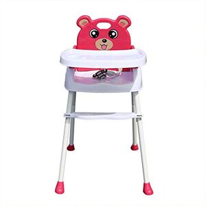 Futchoy Chaise haute pour enfant 4 en 1 pour enfant Chaise haute pour escalier Chaise bébé Réglable (rose) - Publicité