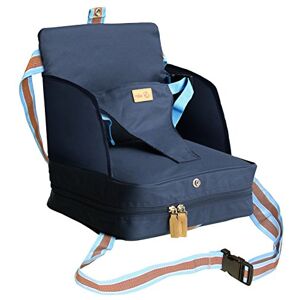 roba Réhausseur de Chaise pour Bébé de 6 Mois à 3 Ans jusqu'à 15 kg Coussin Gonflable pour Maison et Voyage Convient à Toutes les Chaises avec Dossier, Bleu - Publicité