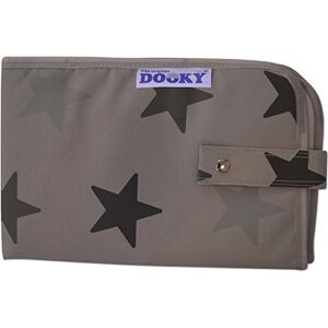 Dooky 3-in-1 Changing Pack Grey Stars, matelas à langer pour les déplacements (compact avec 2 poches pour ranger les lingettes et les couches, design élégant et moderne), gris - Publicité