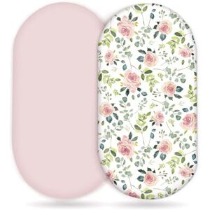 Odot Lot de 2 Bébé Drap Housse pour Lit Bébé, Berceau, Couffin, Housse de Matelas à Langer en Coton Douce pour Fille et Garçon, Protège Matelas, Faciles d'entretien (Rose Rose,82x41cm) - Publicité