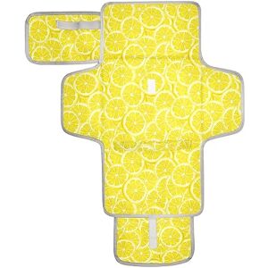 innewgogo Matelas à langer portable pour bébé, motif fruits et citron, étanche, pliable, matelas à langer avec oreiller intégré pour shopping, plage, pique-nique, parc - Publicité