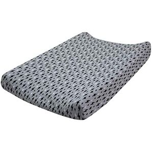 JYOKO KIDS Drap à langer, mini berceau et cododo, coton imperméable/protecteur de matelas (90 x 50 cm, noir rayé) - Publicité