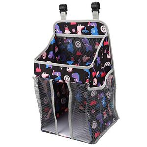 banapo Caddy à couches suspendu, sacs de rangement suspendus organisateur de couches organisateur suspendu pour lit de bébé pour berceau pour parc(le noir, 43x25) - Publicité