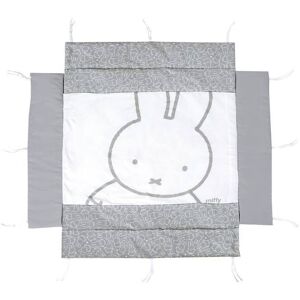 Tapis De Parc Bébé - Roba - Miffy® - Tour De Parc Avec Fond Et Bords À Motif Lapin - Gris / Blanc Gris TU - Publicité