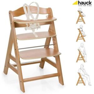 Hauck Chaise Haute En Bois Pour Bébé Évolutive Alpha + / Natural Beige TU - Publicité