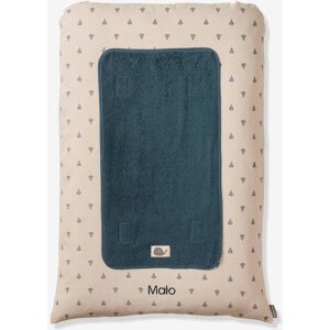 Vertbaudet Matelas à langer personnalisable NAVY SEA beige imprimé BEIGE 72X49 - Publicité