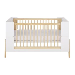 Maisons du Monde Lit bébé évolutif à barreaux blanc 70x140 Blanc 149x85x79cm