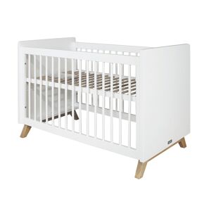 Bopita Lit bébé 60x120 blanc naturel