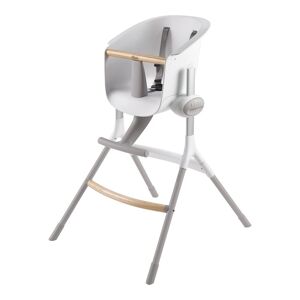 Béaba Chaise haute évolutive fabriquée en France gris/blanc Gris 57x102x68cm