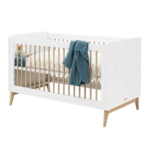 Bopita Lit évolutif 70x140 blanc chêne Beige 145x89x77cm