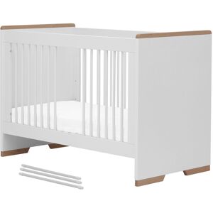 Pinio Lit bébé 60x120 blanc naturel