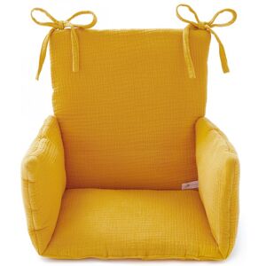 Cocoeko Coussin chaise haute en gaze de coton moutarde