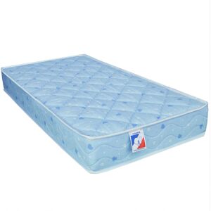 Idliterie Matelas bebe 100% coton en mousse bleu 60x120