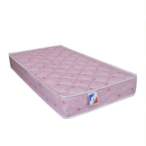 Idliterie Matelas bébé 100% coton mousse rose 70x140 Rose 140x11x70cm