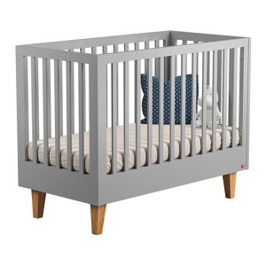 Vox Lit bébé 60x120 gris Gris 125x97x65cm