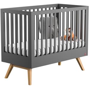 Vox Lit bébé 60x120 gris Gris 125x104x65cm