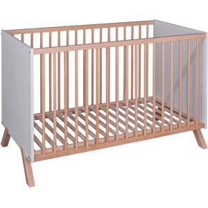 Baby Fox Lit bois style scandinave blanc 60x120