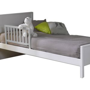 ID Kids Barrière de lit enfant bois massif gris clair