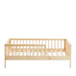 Drawer Cadre de lit pour enfant en bois massif 70x140cm bois clair