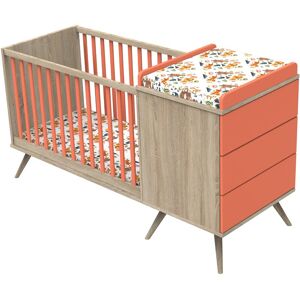 Sauthon Original Lit combiné évolutif Orange 181x103x68cm