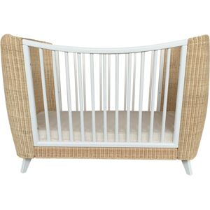 Lignea Kids Lit bébé 60x120 cm bois et rotin luxe