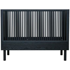 Lignea Kids Lit bébé 60x120 cm bois noir Noir 124x95x66cm