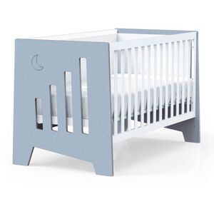 Alondra Lit bébé - bureau (2en1) 70x140 cm en bleu Bleu 144x91x83cm