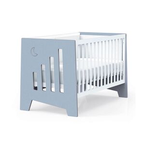 Alondra Lit bébé - bureau (2en1) 70x140 cm en bleu - Publicité
