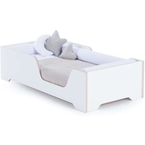 Lit bébé basso Montessori 70x140 cm en blanc